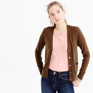 J.Crew Black Merino Wool Boyfriend Cardigan